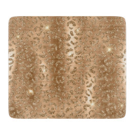 Skriv ut guld Glam Glitter Leopard