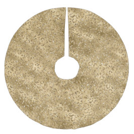 Skriv ut guld Glam Glitter Leopard     Julgransmatta Borstad Polyester