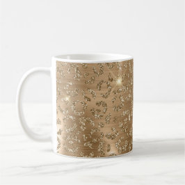 Skriv ut guld Glam Glitter Leopard Kaffemugg