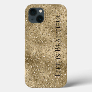 Skriv ut guld Glam Glitzy Glitter Leopard