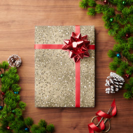 Skriv ut guld Glam Glitzy Glitter Leopard Presentpapper