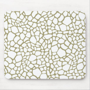 Skriv ut guld White Giraffe Musmatta
