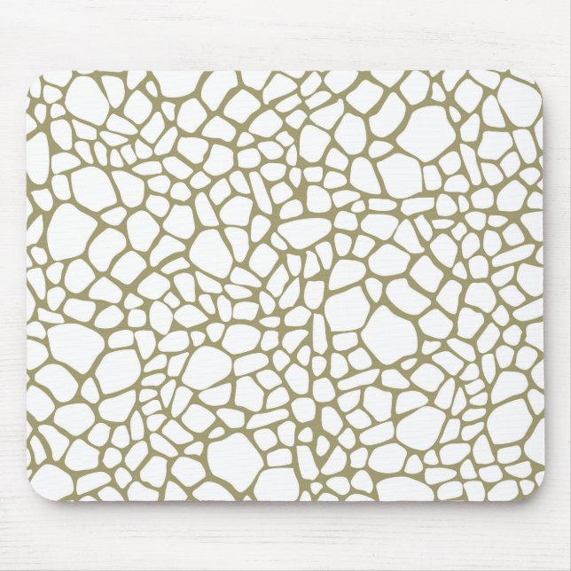 Skriv ut guld White Giraffe Musmatta (Framsidan)