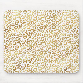 Skriv ut guld White Leopard            Musmatta