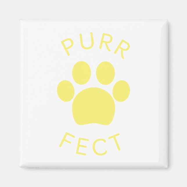 Skriv ut Gult för kundvagn för Perfekt Magnet (Framsidan)