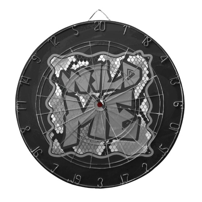 Skriv ut Gult och Guld Darttavla (Framsidan)