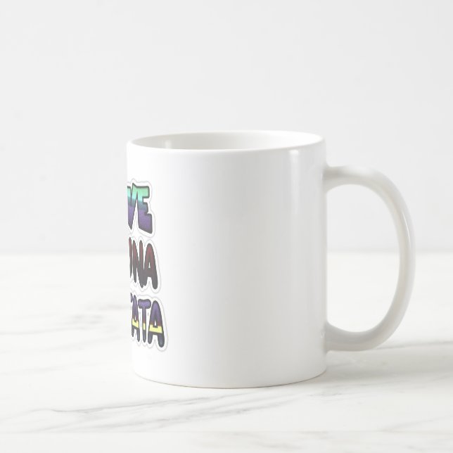 Skriv ut hakuna Matata Art Kaffemugg (Höger)