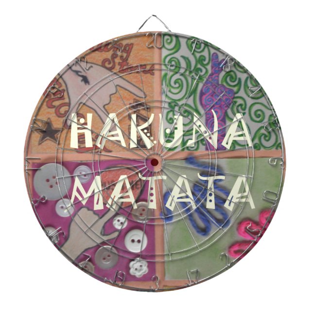 Skriv ut Hakuna Matata Hand Sign Art Darttavla (Framsidan)