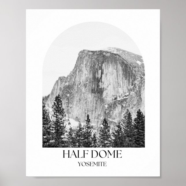 Skriv ut halvdomsbild av Yosemite Arch Photo Poster (Framsidan)