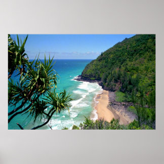 Skriv ut Hanakapiai Beach Poster