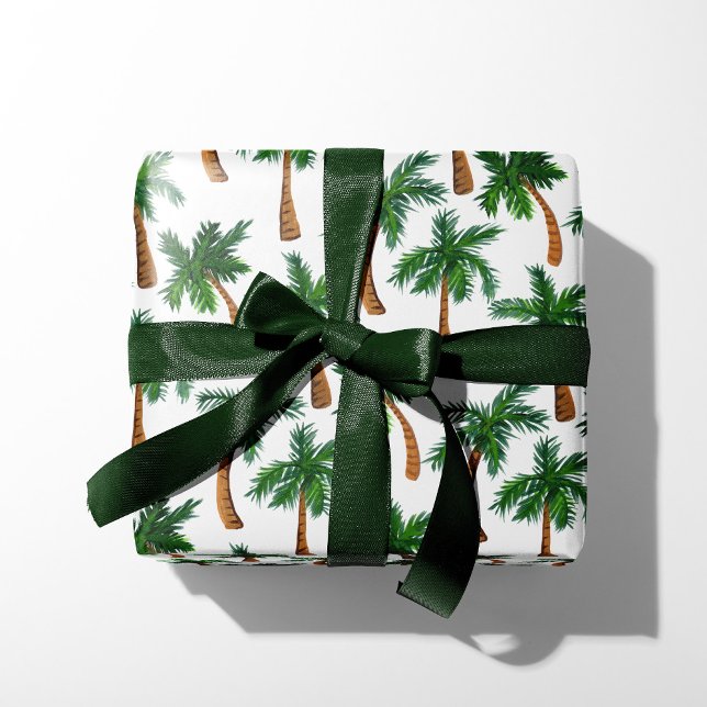 Skriv ut handflatan Träd Presentpapper (Skapare uppladdad)