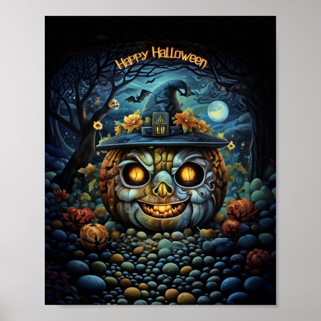 Skriv ut happy halloween, Poster Pappert värde (pr (Framsidan)