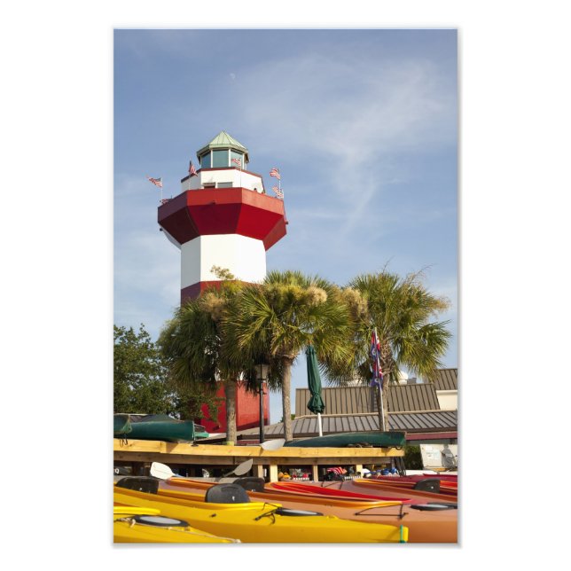 Skriv ut Harbor Town Hilton Head Wall Fototryck (Framsidan)