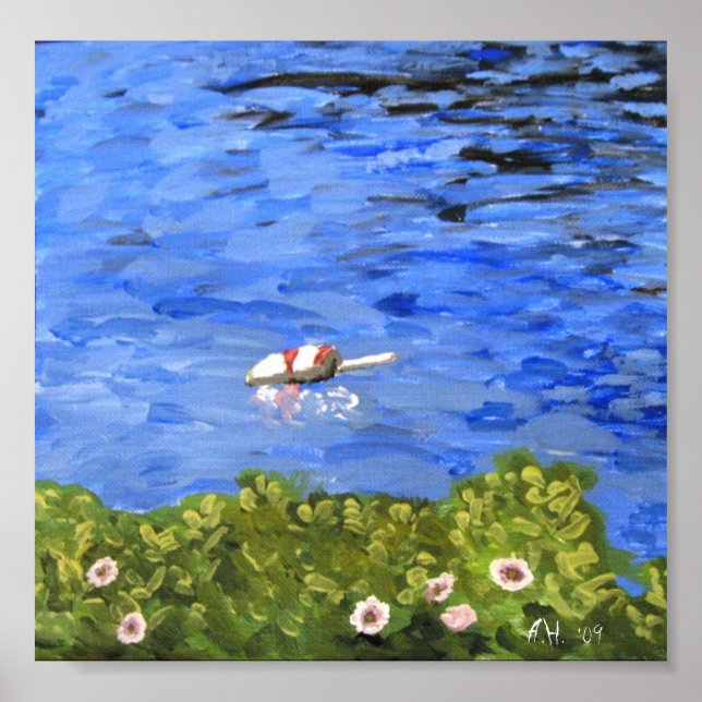 Skriv ut: Harbour Buoy, Bailey Island Poster (Framsidan)