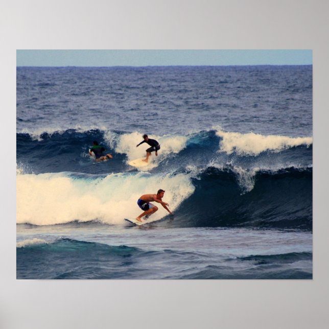 Skriv ut hawaiian Surfers Poster (Framsidan)