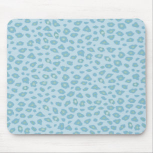 Skriv ut himlar Blue Leopard Musmatta