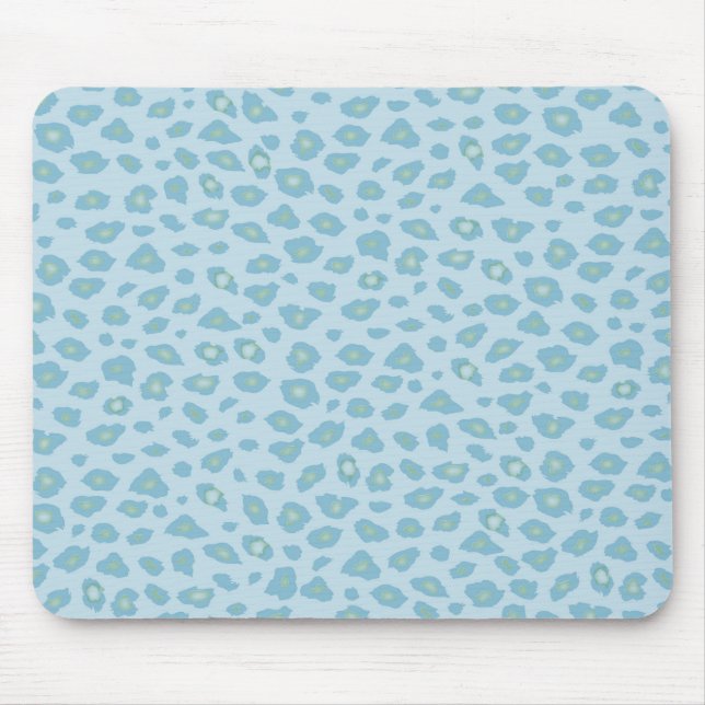 Skriv ut himlar Blue Leopard Musmatta (Framsidan)