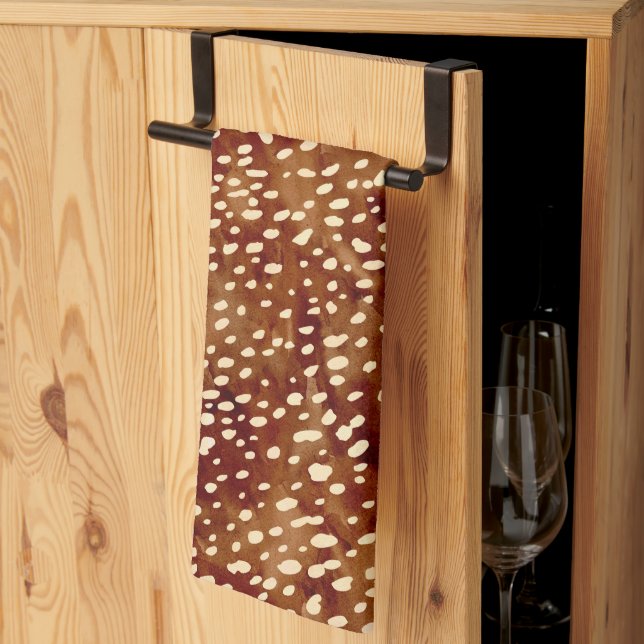 Skriv ut Hjorten Vattenfärg Kökshandduk (Thirds Fold)