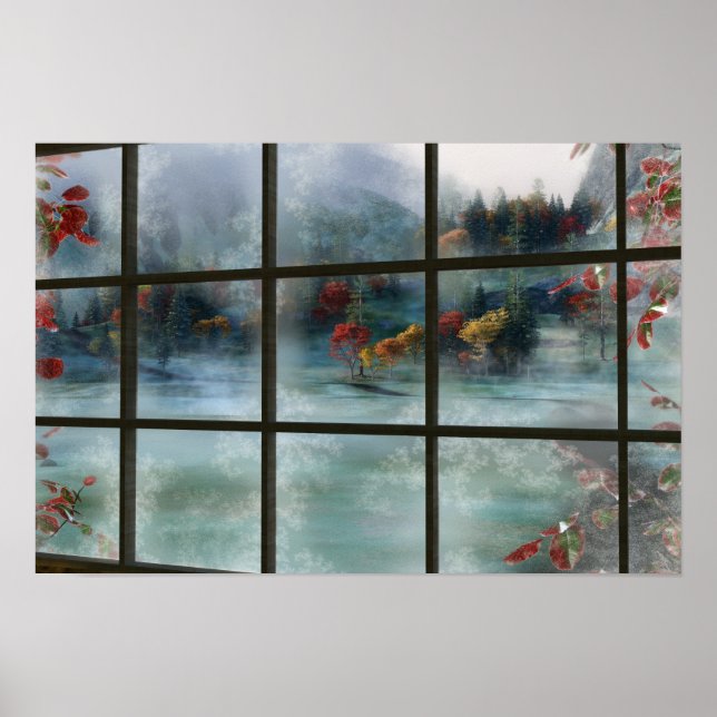 Skriv ut höstfrost i kö poster (Framsidan)