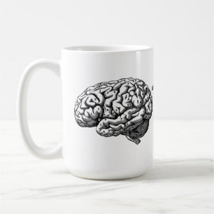 Skriv ut Human Brain Victorian Era Kaffemugg
