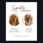 Skriv ut Hund Namnteckning Drinks Bröllop Pub-teck Poster<br><div class="desc">Inkludera ditt päls spädbarn i bröllop med det här söta, redigerbara dryckesmärket bröllop namnteckning som har en cirkel ram för att visa ditt husdjurs bild tillsammans med ditt namnteckning bröllop-glas och recept. Utskrivbara skyltar i bröllop är perfektens sätt att skriva ut bröllop-skyltar hemma. Ladda ned den storlek du behöver och...</div>