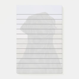 Skriv ut Hund Svart Labrador Retriever Post-it Block