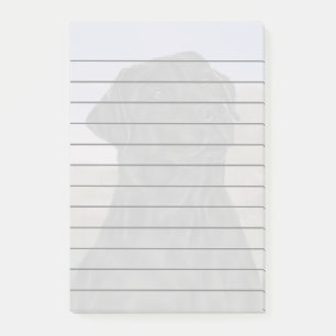 Skriv ut Hund Svart Labrador Retriever Post-it Block