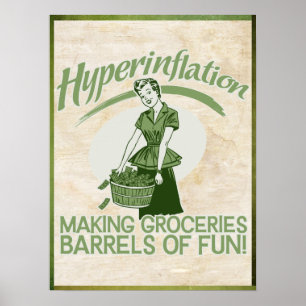Skriv ut hyperinflation poster