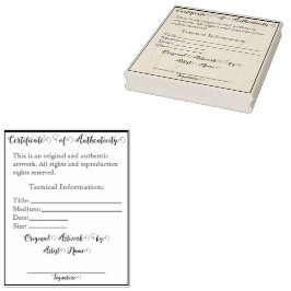 Skriv ut I för anpassade Artwork Authentication Stämpel