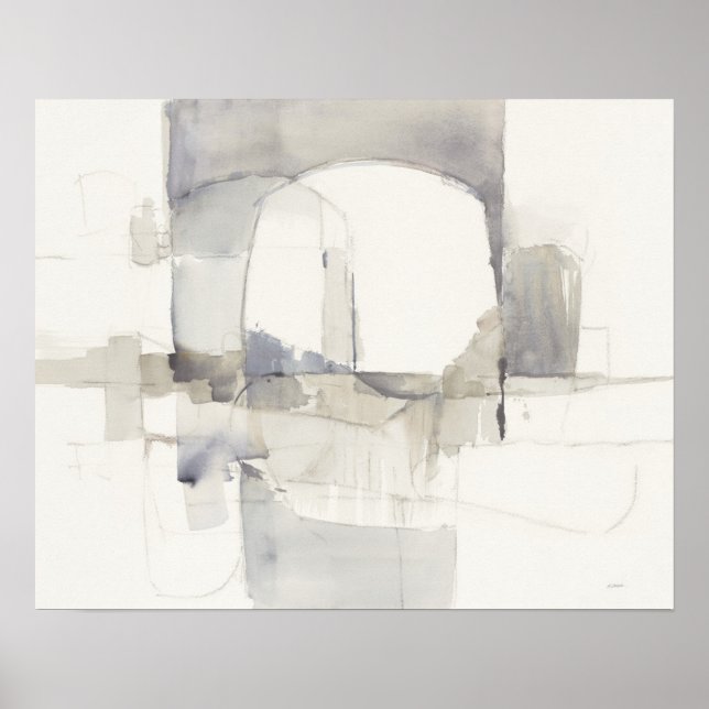 Skriv ut i Grått-Abstrakten Poster (Framsidan)