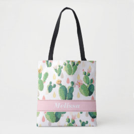 Skriv ut i personlig Cactus Tote Tygkasse