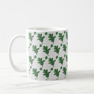 Skriv ut i Retro Löv Kaffemugg