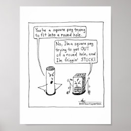 Skriv ut INFJ Square Peg Poster