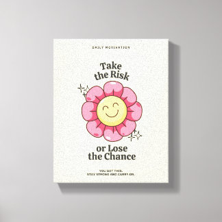 Skriv ut inspirationell blomstväggskonst canvastryck