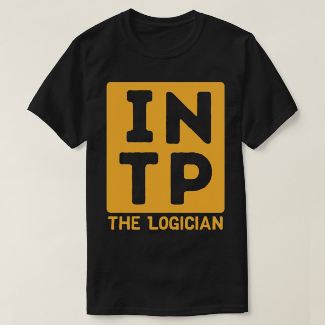 Skriv ut INTP-Gult T Shirt (Design framsida)