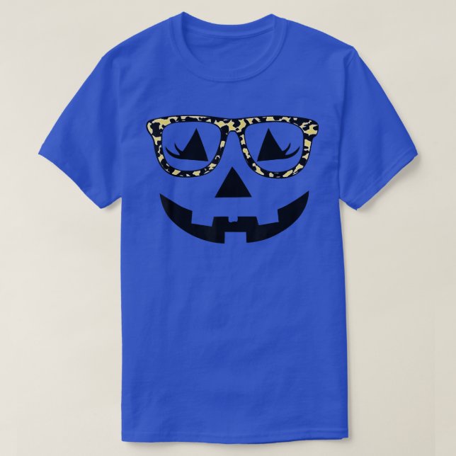 Skriv ut jack o lantern Ansikte Pumpkin Hallowen L T Shirt (Design framsida)
