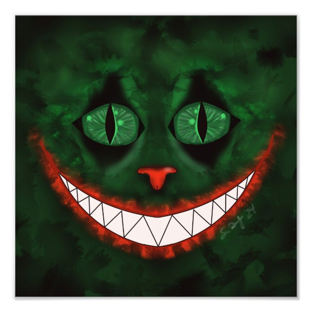 Skriv ut Joker Cheshire Fototryck (Framsidan)