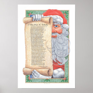 Skriv ut Jultomten under jul Poster
