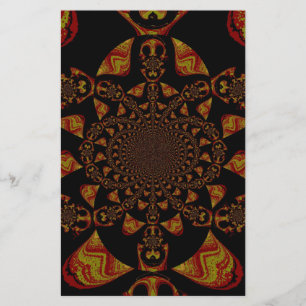 Skriv ut Kaleidoscope-kontrast Brevpapper