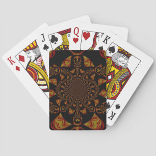 Skriv ut Kaleidoscope-kontrast Casinokort