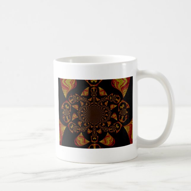 Skriv ut Kaleidoscope-kontrast Kaffemugg (Höger)