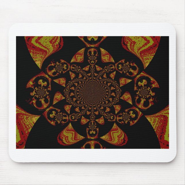 Skriv ut Kaleidoscope-kontrast Musmatta (Framsidan)