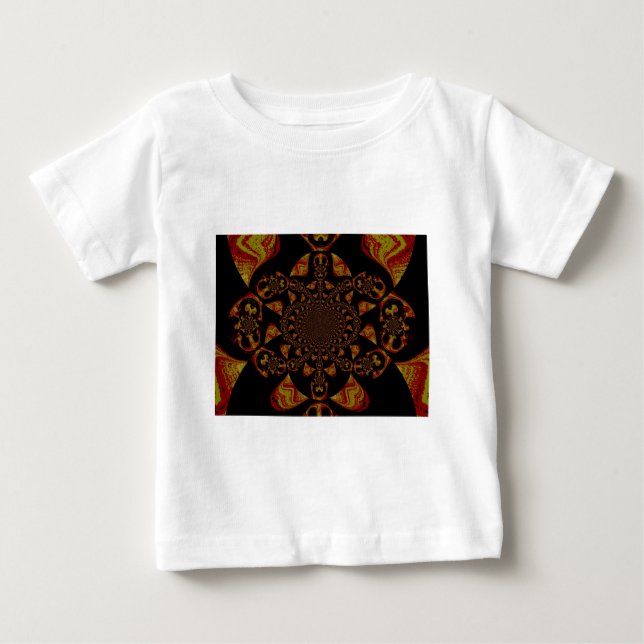 Skriv ut Kaleidoscope-kontrast T Shirt (Framsida)