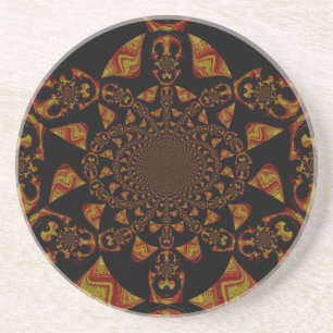Skriv ut Kaleidoscope-kontrast Underlägg