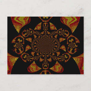 Skriv ut Kaleidoscope-kontrast Vykort