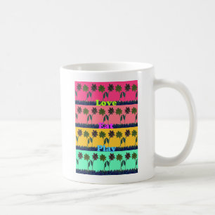 Skriv ut kärlek Eat Play Art Kaffemugg