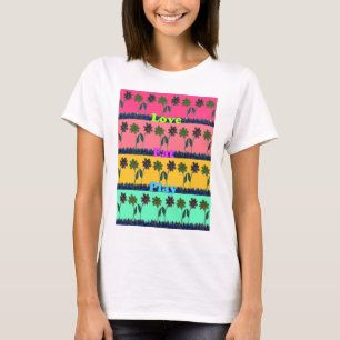 Skriv ut kärlek Eat Play Art T-shirt