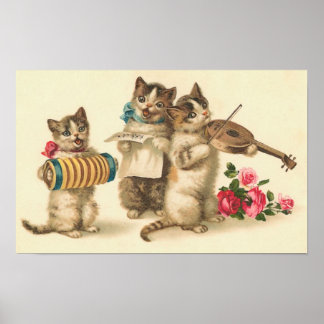 Skriv ut kattunge Chorus Poster