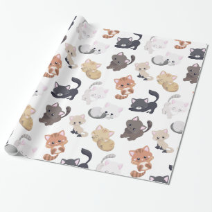 Skriv ut Kattunge Presentpapper