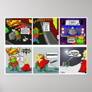 Skriv ut "Kidmonsta Dubbla" - av Kev Moore Poster